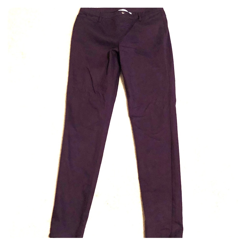 Eggplant purple skinny pants